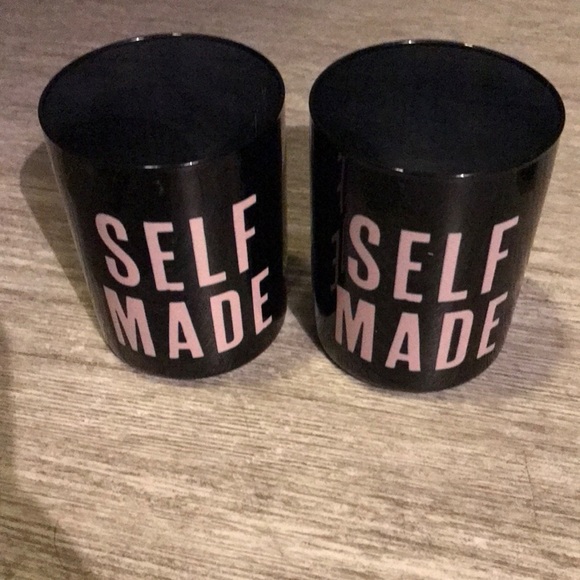 One ‘Self Made' Double Old Fashioned Glass makeup brush holder - Picture 1 of 4